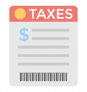  Vergi vektör simgesi