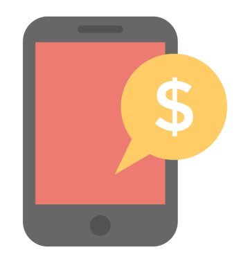  SMS Bankacılığı vektör simgesi