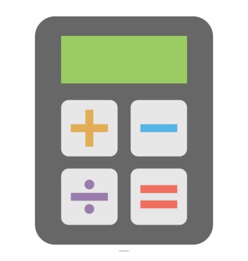  Hesap makinesi vektör simgesi