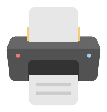  Yazıcı vektör simgesi