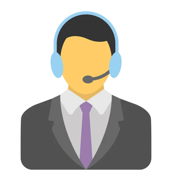 Client Support Vector Icon — Stock Vector