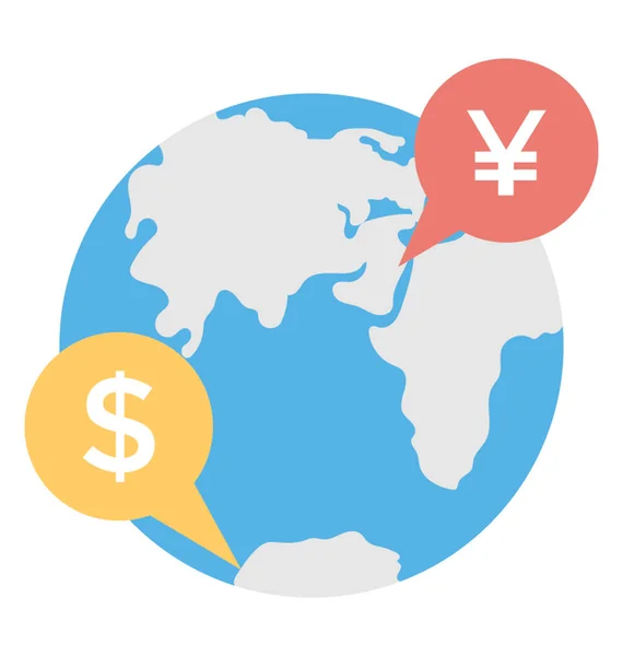 Global Business Vector Icon — Stockvector