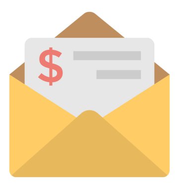  Zarf vektör simgesi