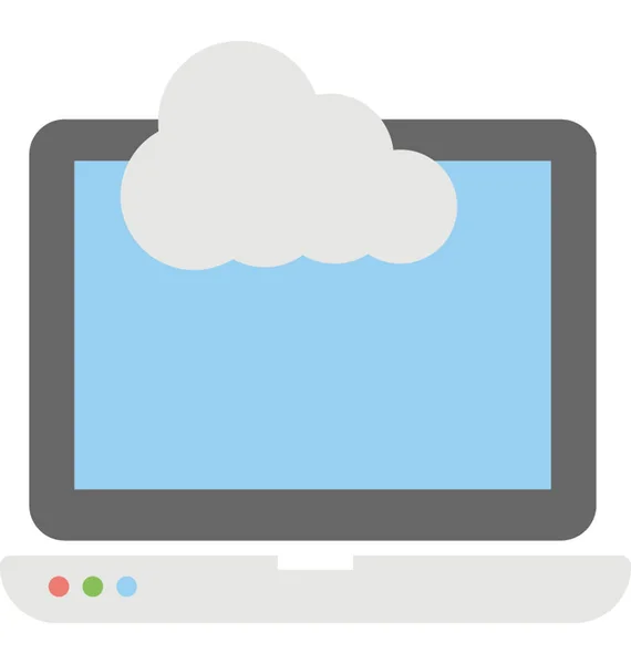 Cloud-Computing-Vektor-Symbol — Stockvektor