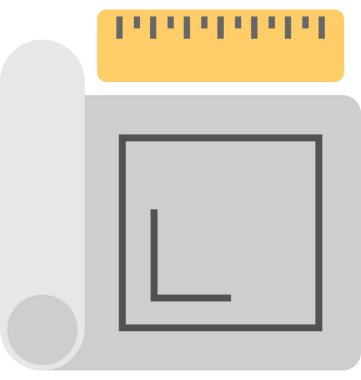  Blueprint vektör simgesi