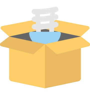  Kutusu vektör simge dışında düşünmek