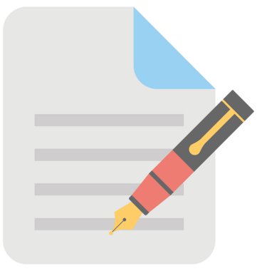  İçerik yazma vektör simgesi