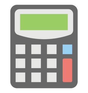  Hesap makinesi vektör simgesi