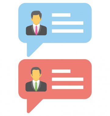  Vektör simge danışmanlık istemcileri