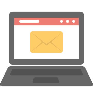  Vektör simge e-postayla gönderme