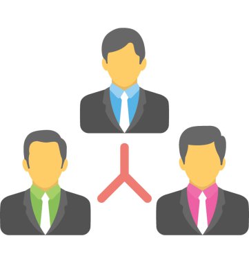  Takım hiyerarşisi vektör simgesi