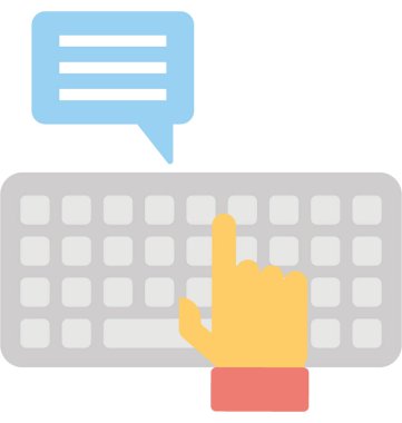  Vektör simge yazarak