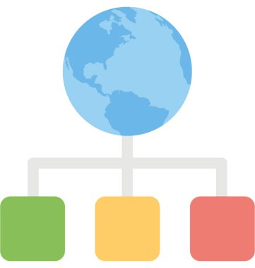  hiyerarşik yapı vektörü simgesi