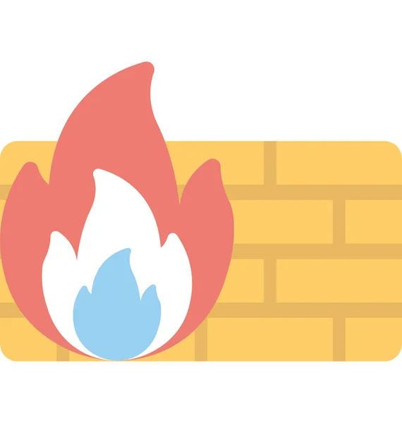 Firewall-Vektorsymbol — Stockvektor