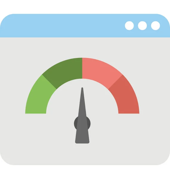 Ícone do vetor de velocidade da Web — Vetor de Stock