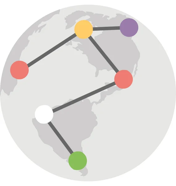 全球通信矢量图标 — 图库矢量图片