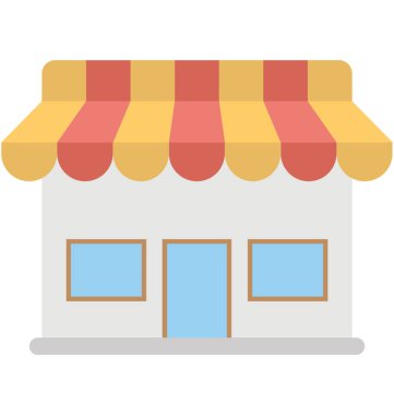  Dükkanı vektör simgesi