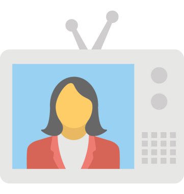  televizyon vektör simgesi