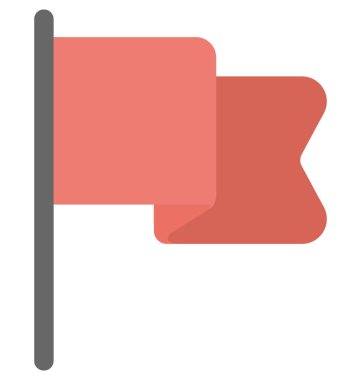  Bayrak Vektörü Simgesi