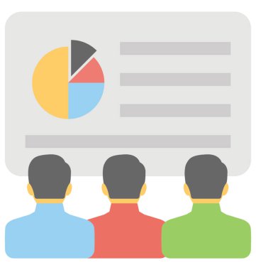  Grafik sunum vektör simgesi