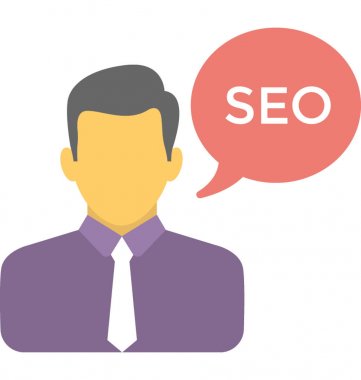  SEO uzmanı vektör simgesi