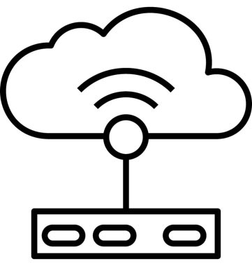  Kablosuz bağlantı vektör simgesi