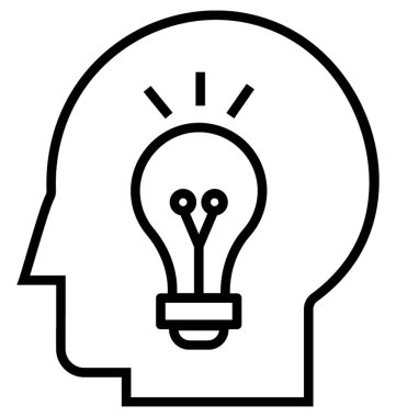  Yaratıcı zihin vektör simgesi