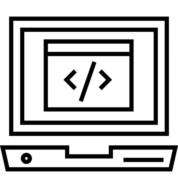 Web codering Vector Icon — Stockvector