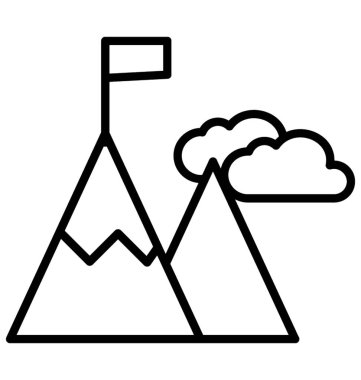  Misyon vektör simgesi