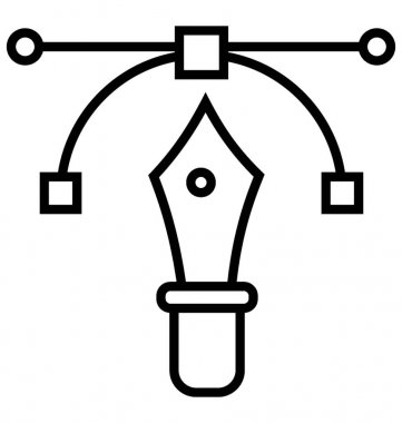  kalem aracı vektör simgesi