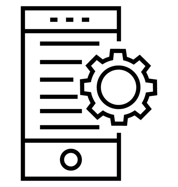 Ícone de vetor de marketing móvel — Vetor de Stock