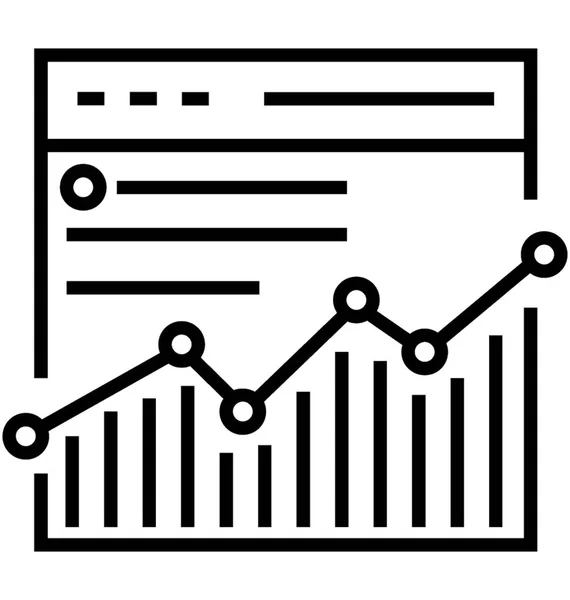 Analytics Vector Icon — Stock Vector