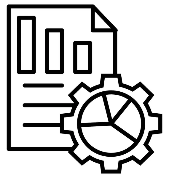 Ikona wektor danych zarządzania — Wektor stockowy