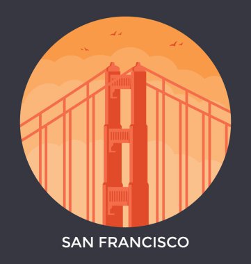  San Francisco vektör simgesi