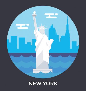  Newyork vektör simgesi