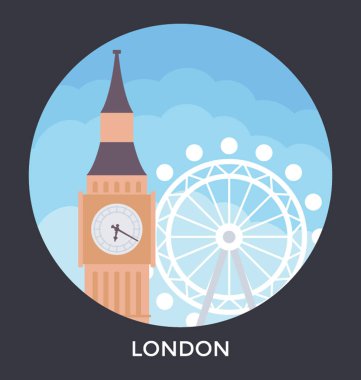  Londra, İngiltere'de vektör simgesi