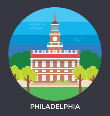  Philadelphia, Pennsylvania, ABD vektör simgesi