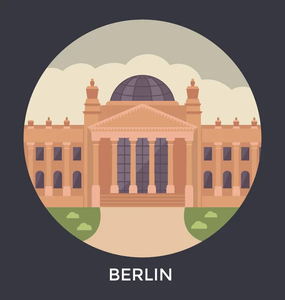 Berlín, Alemania Vector Icon — Vector de stock