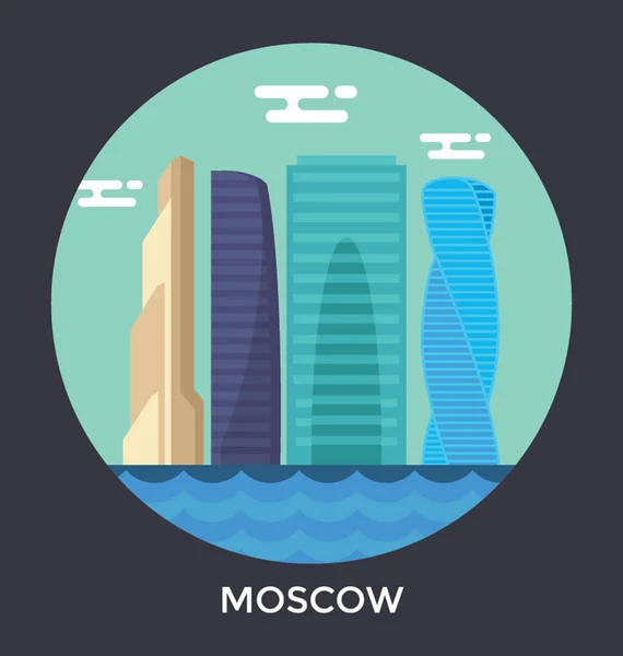 Moskau stadt, russland vektor icon — Stockvektor