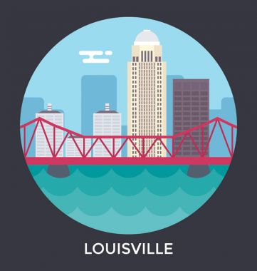  Louisville, Indiana vektör simgesi