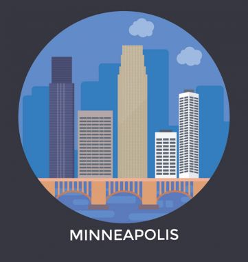  Minneapolis ABD vektör simgesi