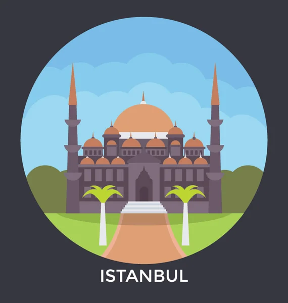 Istanbul, Turkey Vector Icon — Stock Vector