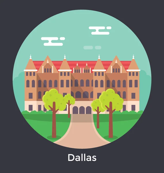 Dallas, Texas Icône vectorielle — Image vectorielle