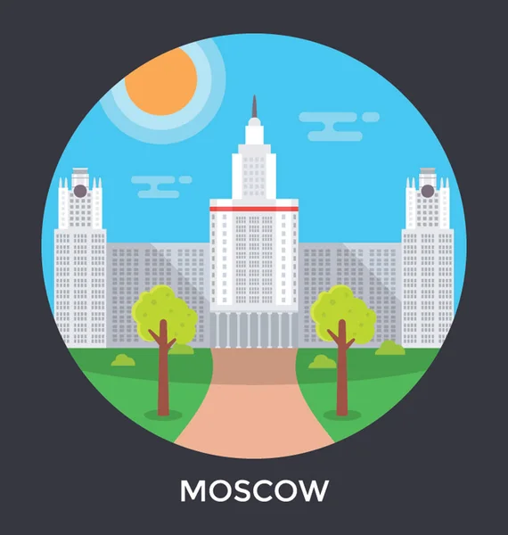 Moscow, Russia Vector Icon — Stock Vector