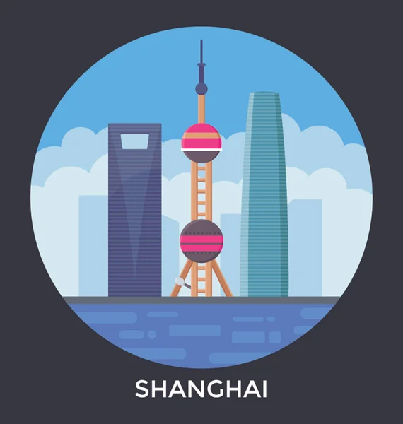 Шанхайская векторная икона — стоковый вектор