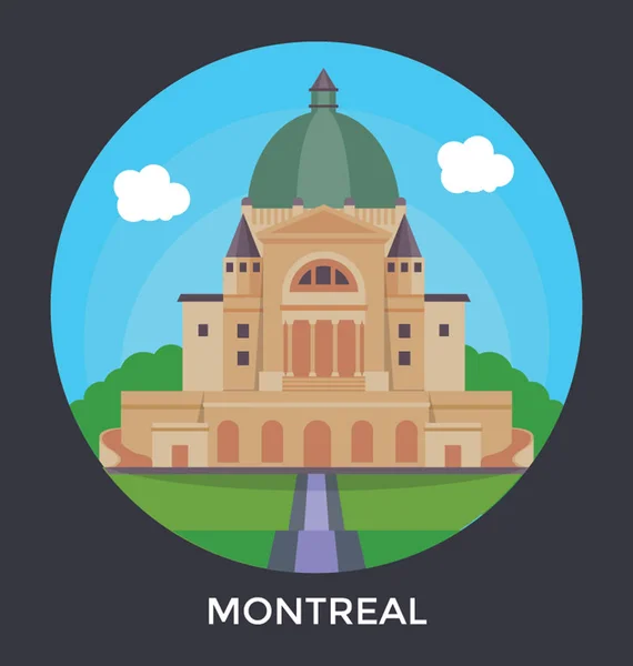 Montreal, Canadá Vector Icon —  Vetores de Stock