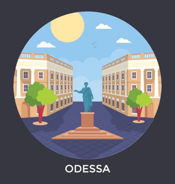  Odessa, Ukraine Vector Icon clipart