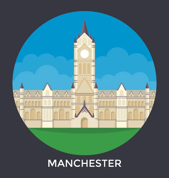 Manchester, Engeland Vector Icon — Stockvector