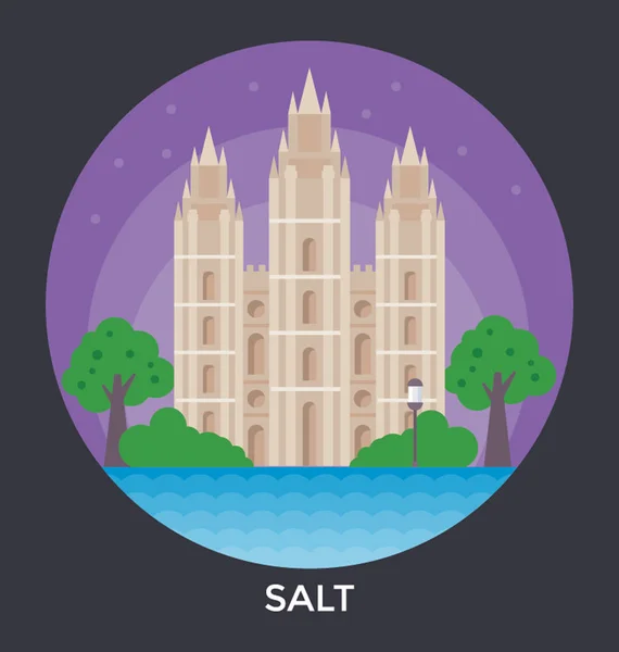 Salt, Estados Unidos Vector Icon —  Vetores de Stock