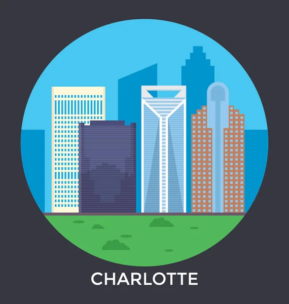 Charlotte Unis Vector Icon — Image vectorielle